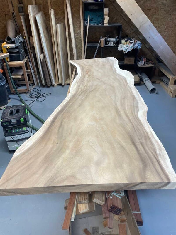 Suar blad max 250cm bij max 92cmmin 60cmen 6cm dik