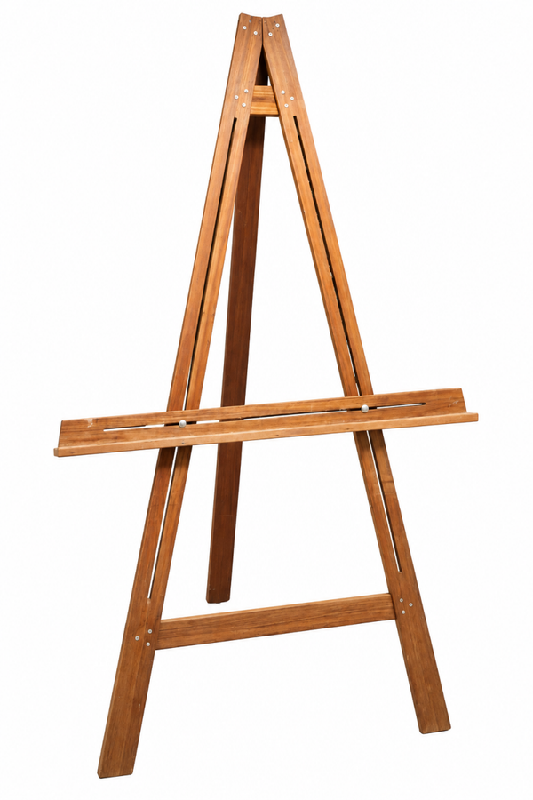 Große Staffelei, 190cm Höhe, Holz (braun)