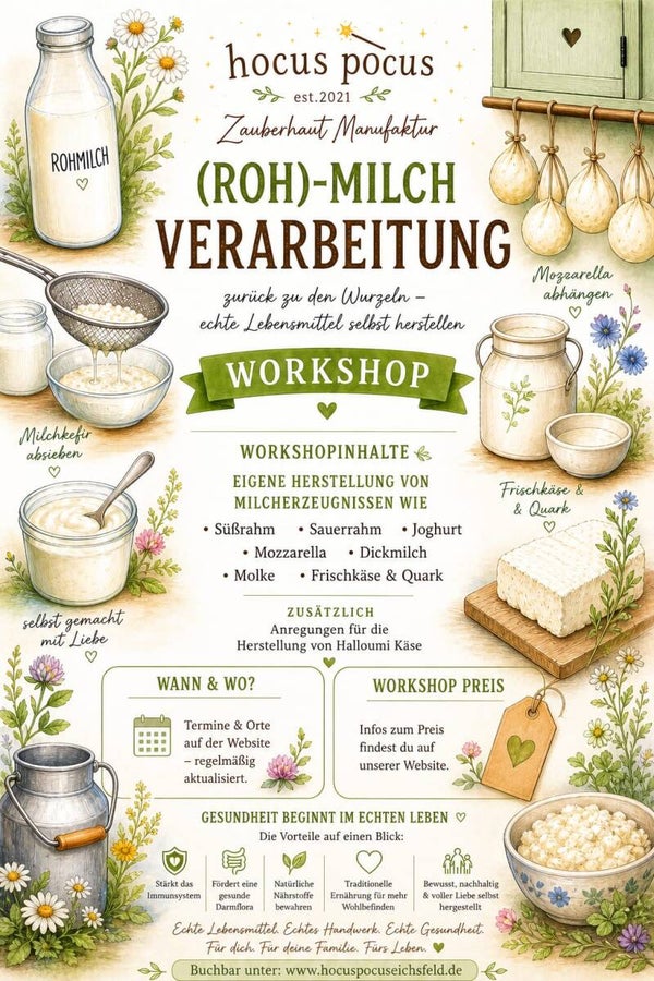 KURS DIY Workshop "(Roh-) Milch Verarbeitung"