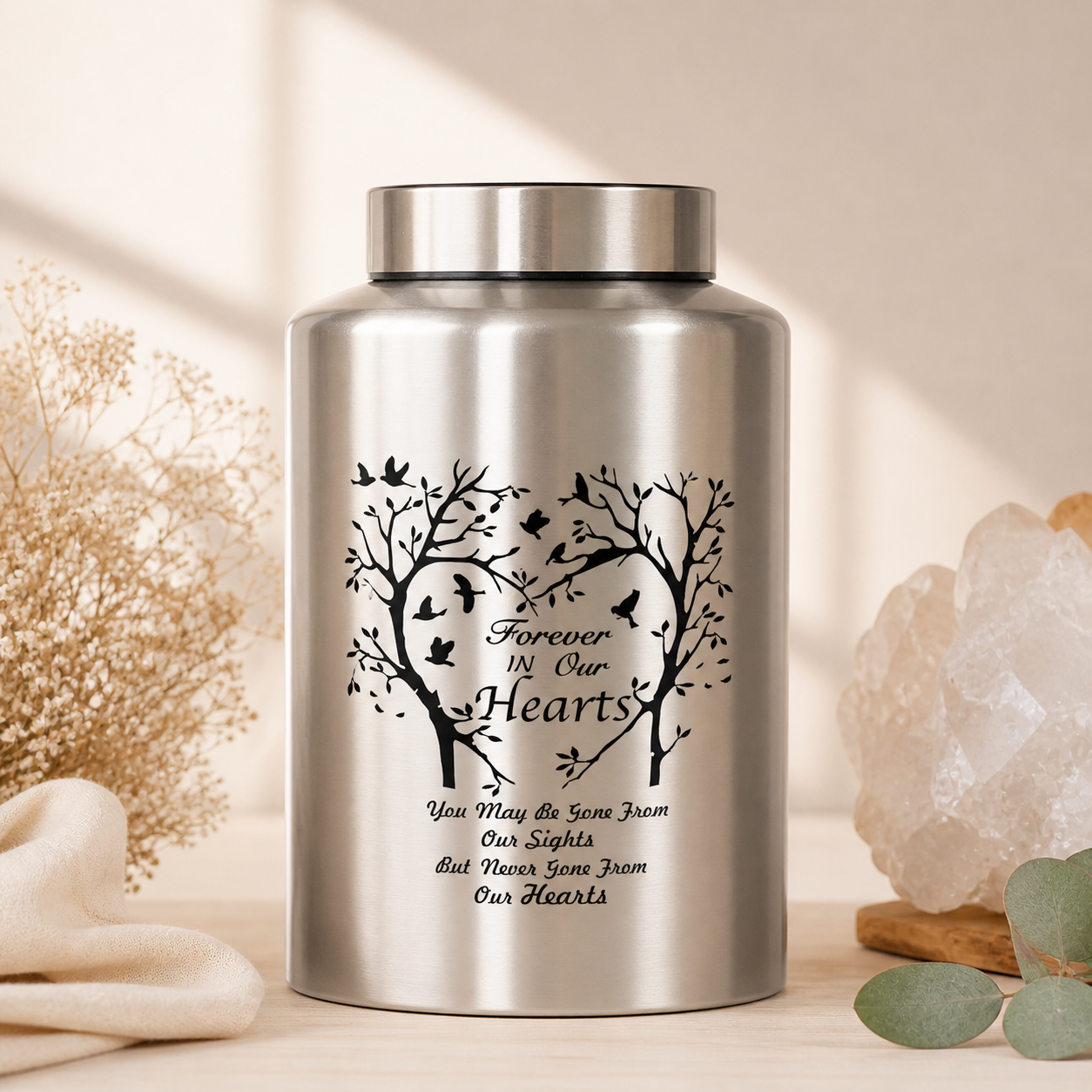 Metalen urn