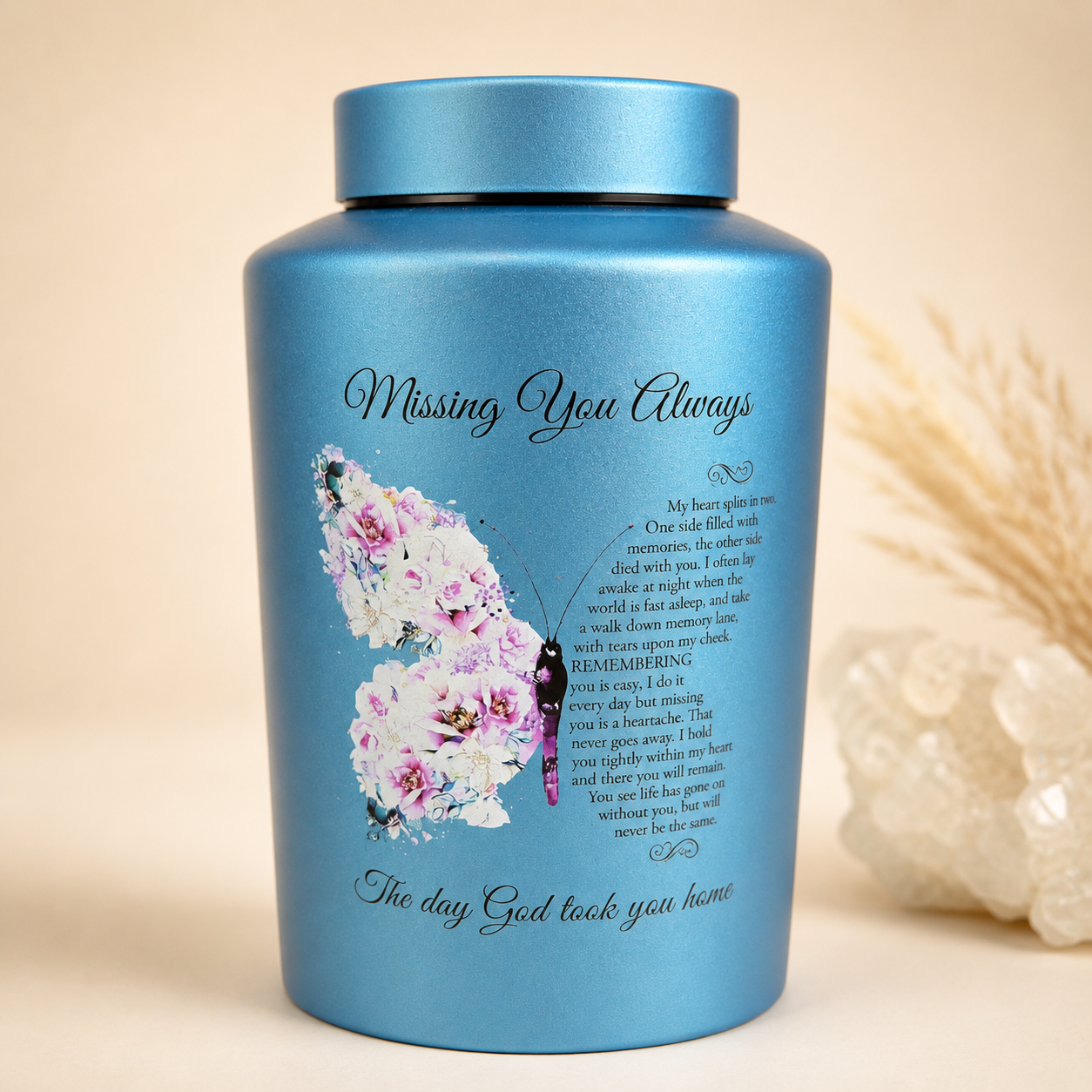 Metalen urn