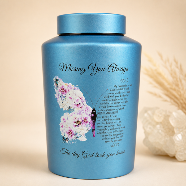Metalen urn