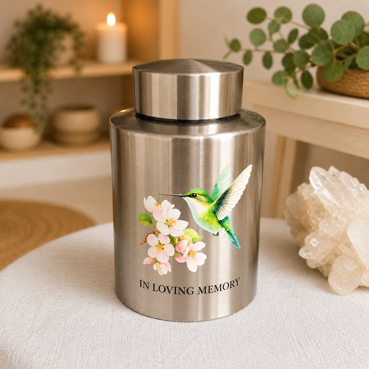 Metalen urn