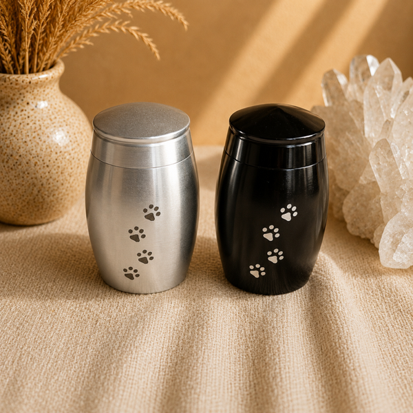 Metalen urn