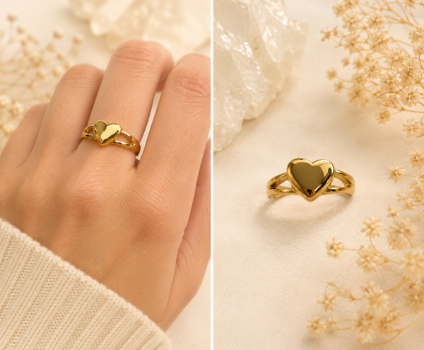 Dames ring hart