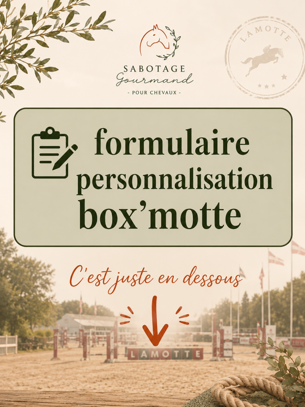Validation box'motte personnalisable 😜