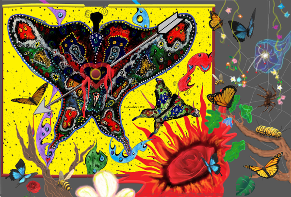Beaded butterfly