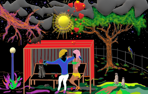 Bus stop romance