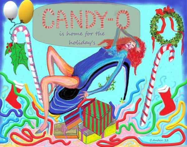 Candy-0 is home for the holidays
