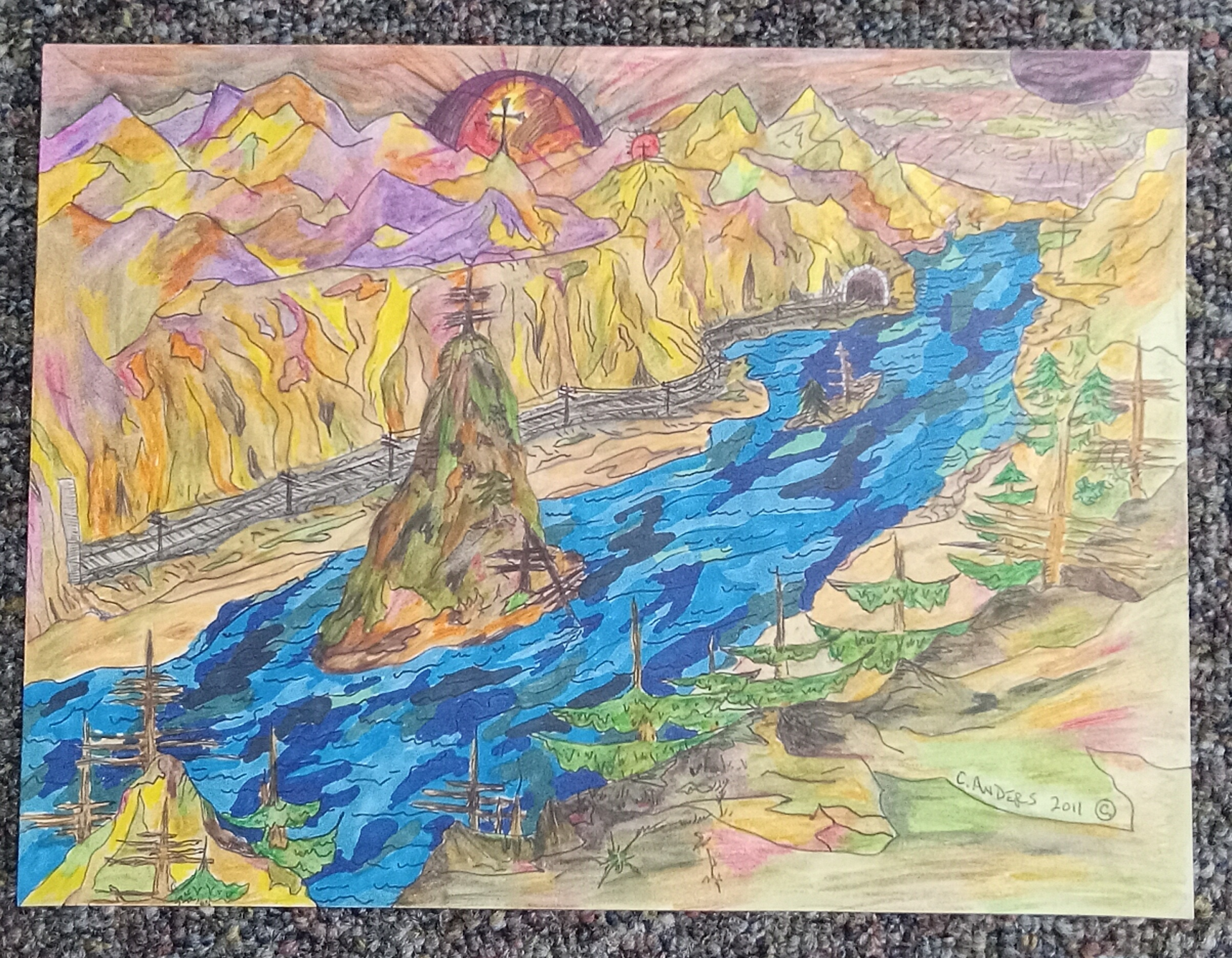 Columbia river gorge area