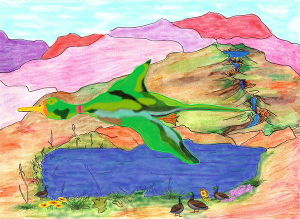 Duck in the Palouse
