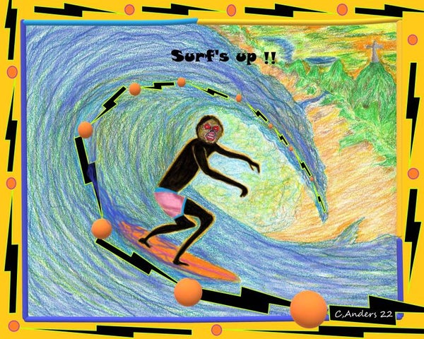 Eddie surfs Rio