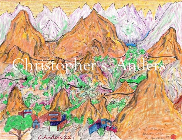 Flat Iron mountains, Boulder, Colo.