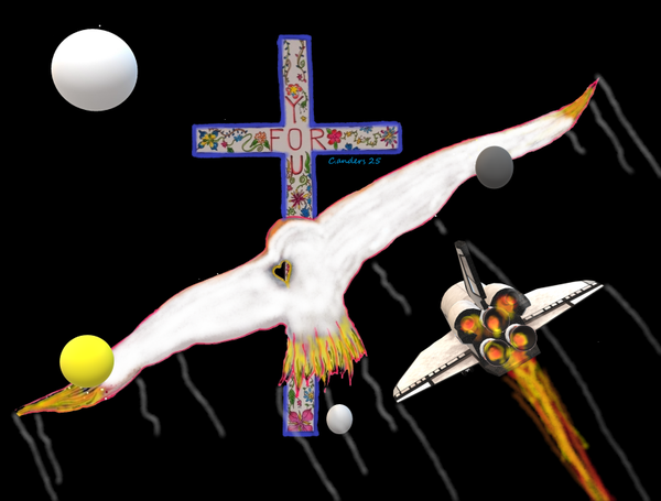 For You,bird with cross