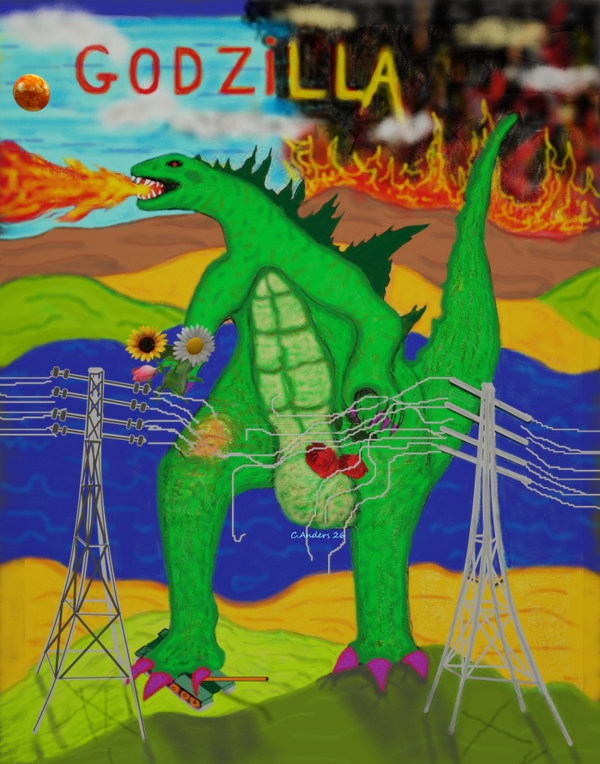 Godzilla there goes Tokyo