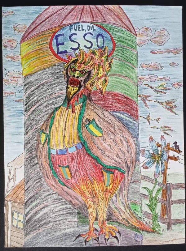Esso fuel cock o' the walk