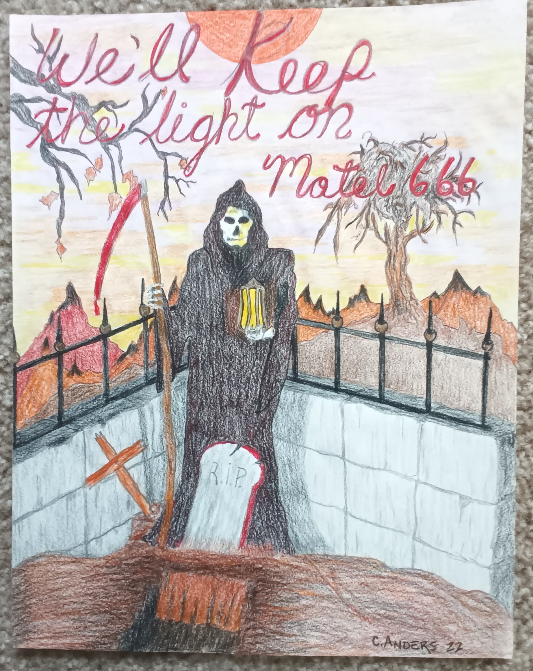 Motel 666, we'll keep the light on