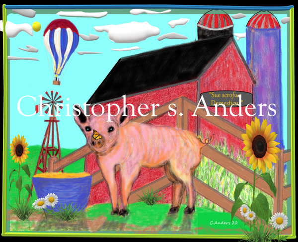 Pig in the farm