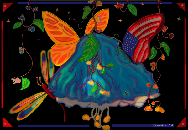 Pollen pick-up flower