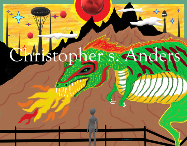 Space aged dinosaur