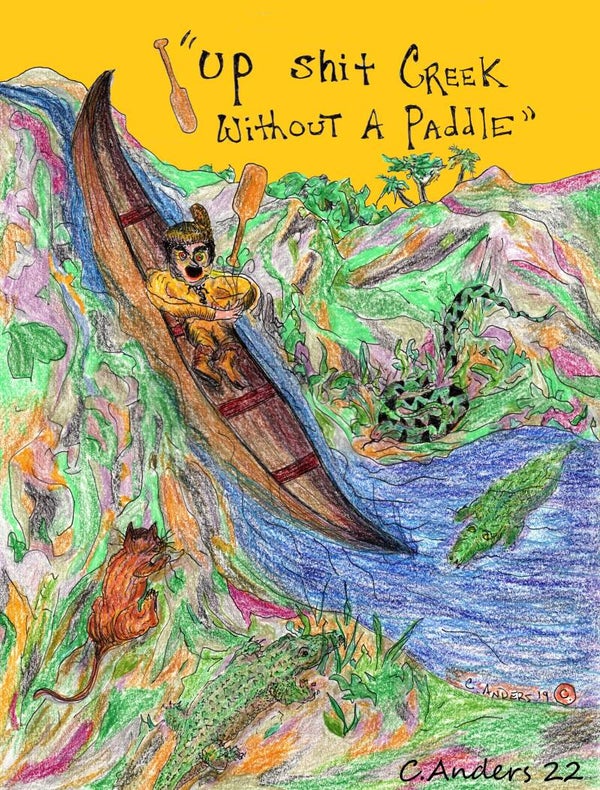 Up shit creek without a paddle
