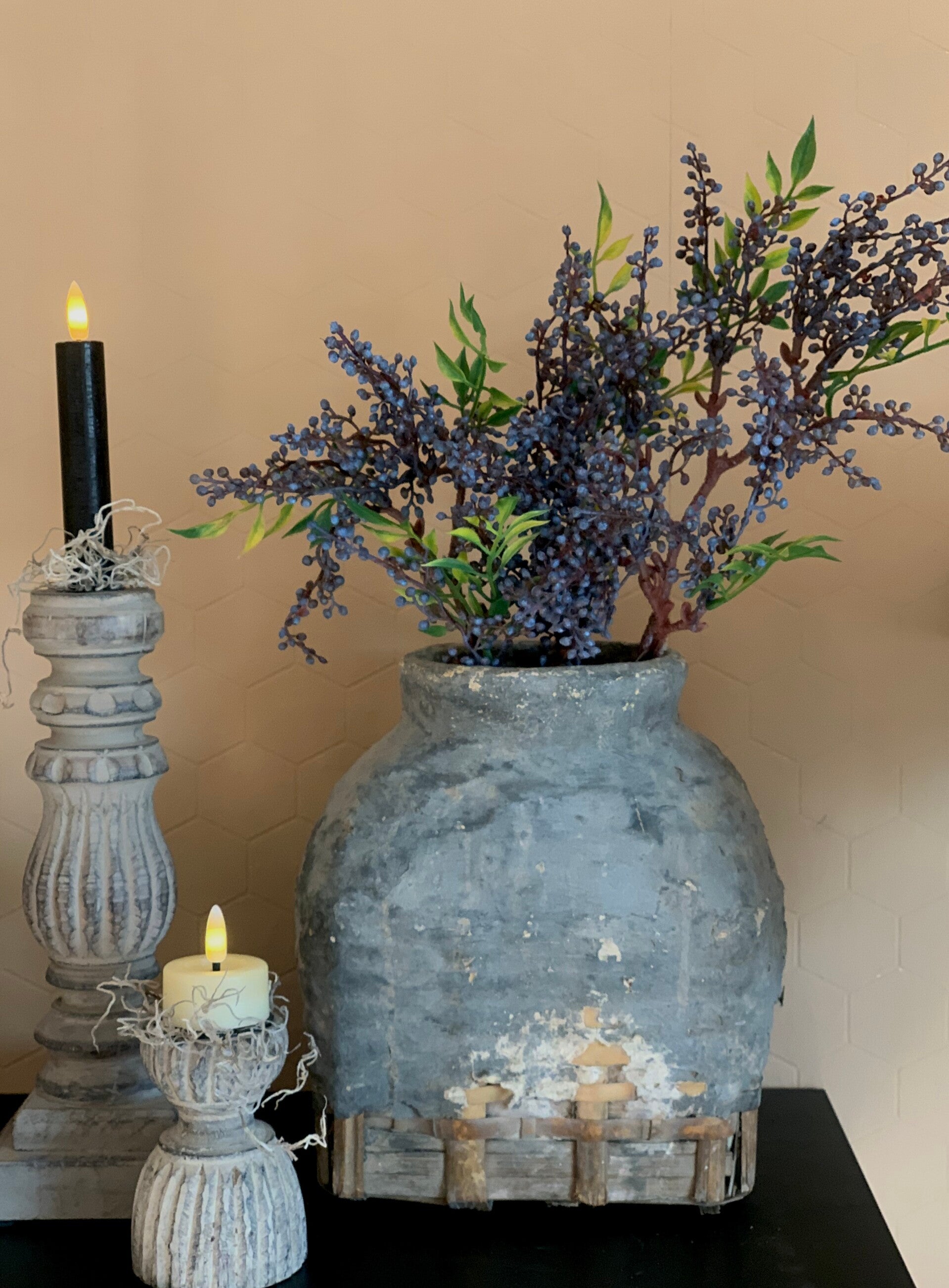 Originele oude leemmand