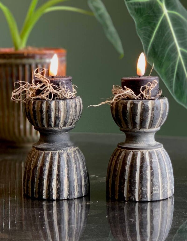 Waxinelicht kandelaar | set van 2