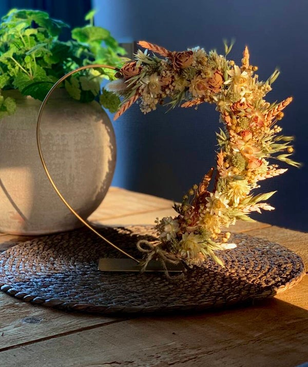 Thuisworkshop droogbloemen hart