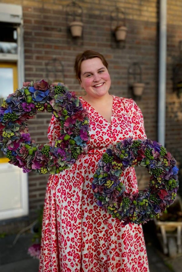Thuisworkshop pakket hortensiakrans - INC HANDLEIDING