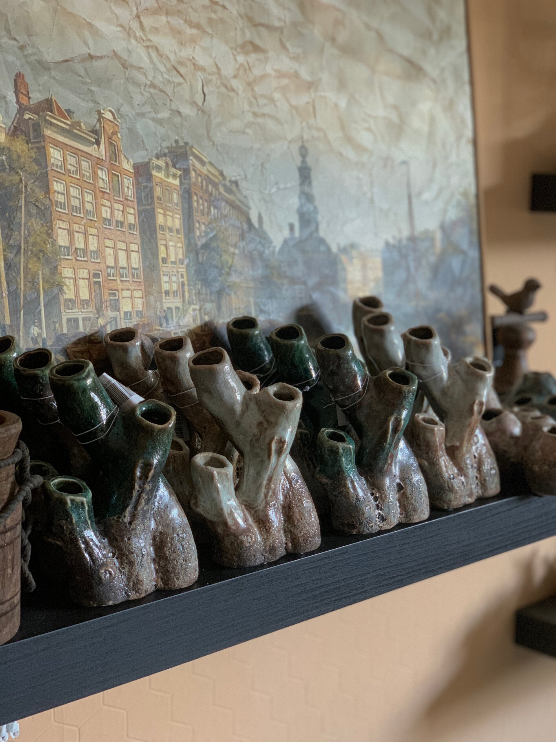 Keramiek koraal vaasje