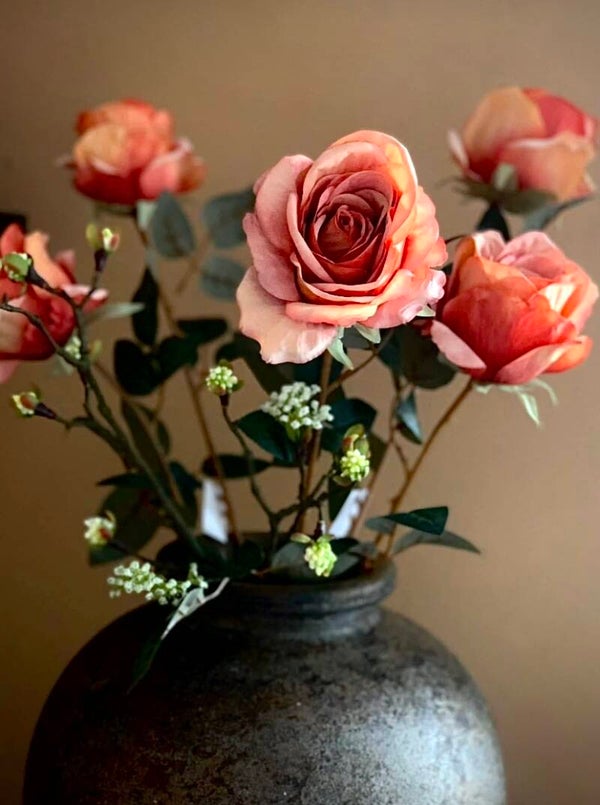 deluxe zijderoos met lange steel