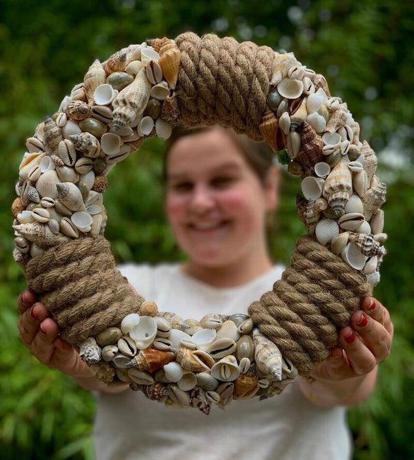 Thuisworkshop schelpen krans