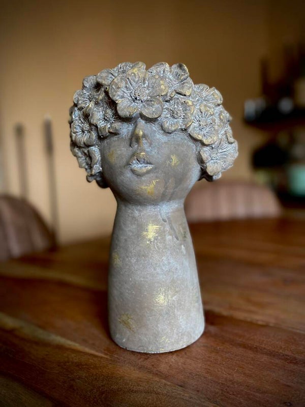 Beeld bloempot - 26cm x 15cm