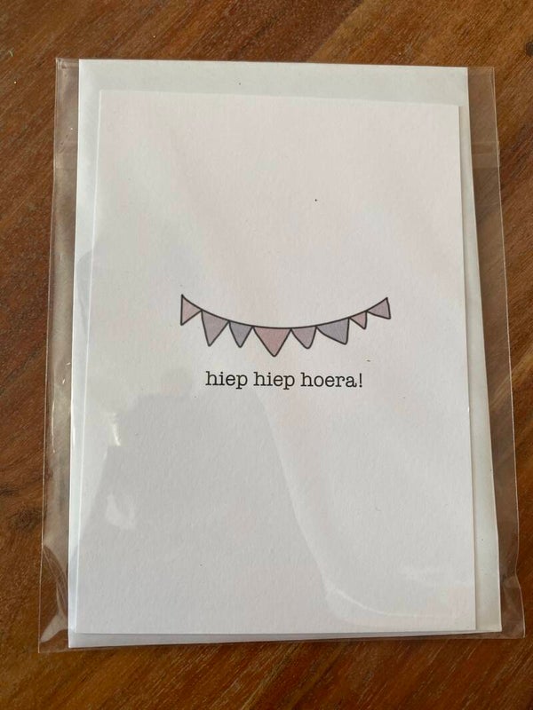 Kaartje met enveloppe en bloemenzaadjes