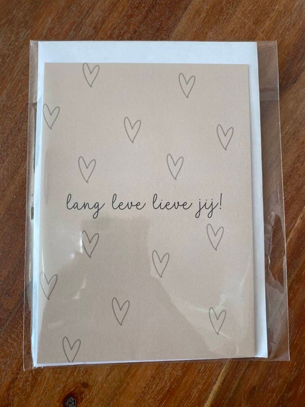 Kaart met envelop & bloemen zaadjes