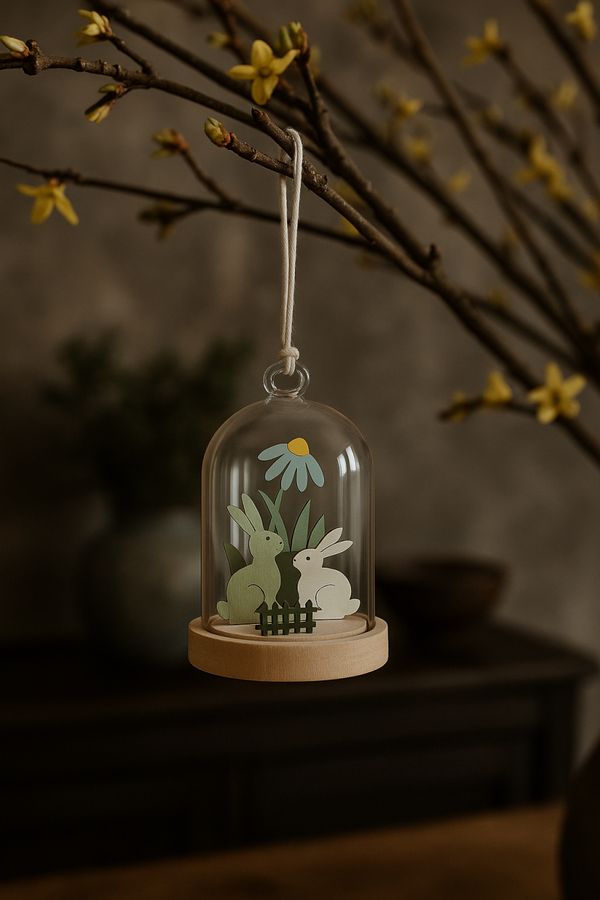 Voorjaar stolp | hanger | 6x5cm