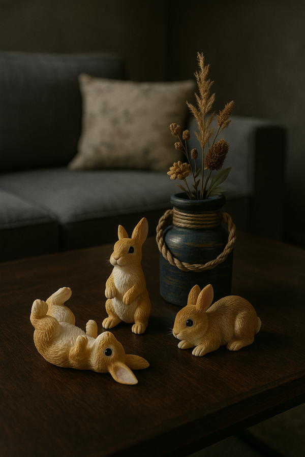 Drie schattige kleine konijntjes