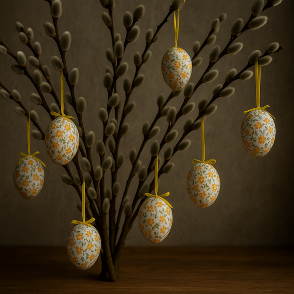 Oranje paaseitjes - 12 stuks