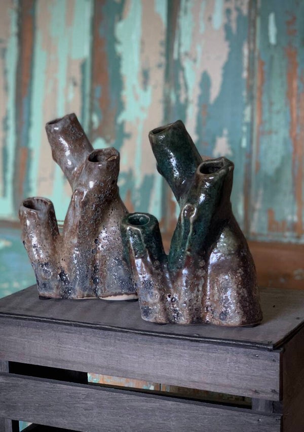 Keramiek | Koraal vaasje