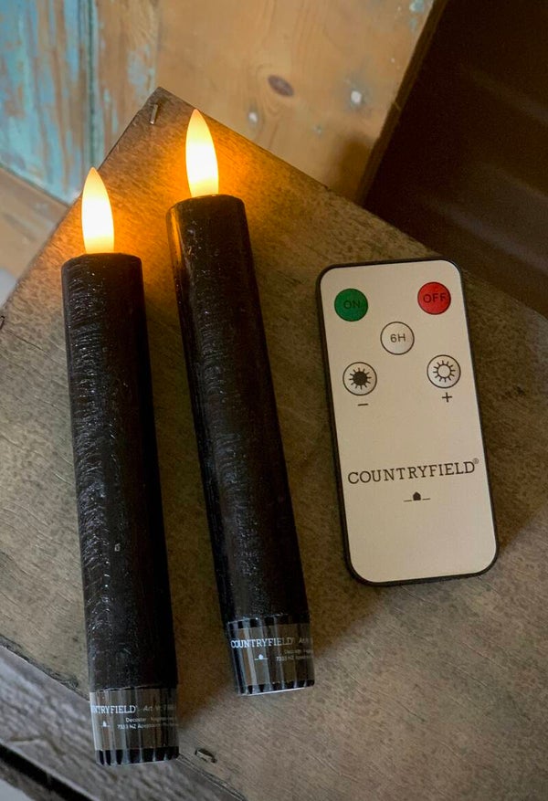 Kleine ledkaarsen met afstandsbediening | countryfield