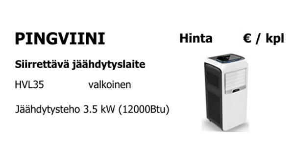 PINGVIINI, SIIRRETTÄVÄ JÄÄHDYTYSLAITE