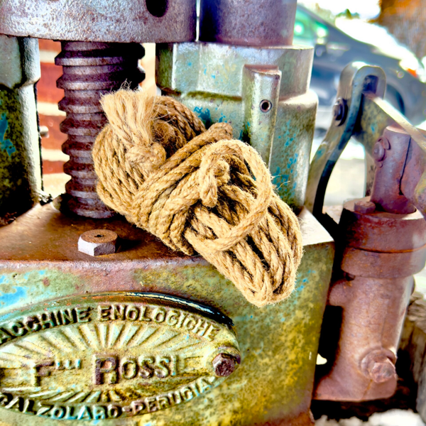 Anchor & Align — 6mm Hand-Conditioned, energetically clean, Natural Jute Rope (28' Hanks)