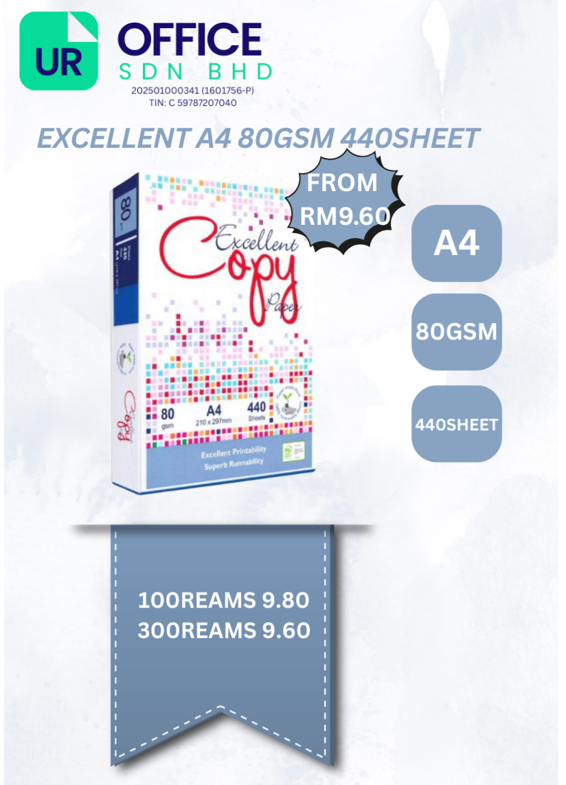 EXCELLENT A4 80GSM 440SHEET