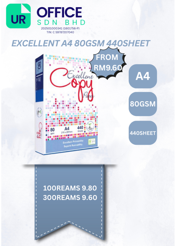 EXCELLENT A4 80GSM 440SHEET