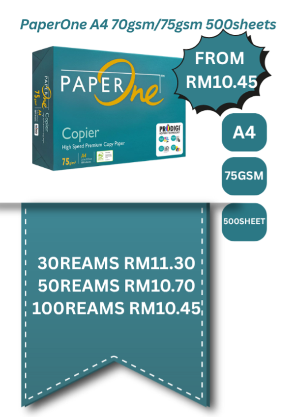 PAPERONE A4 75GSM 500SHEET COPIER GREEN
