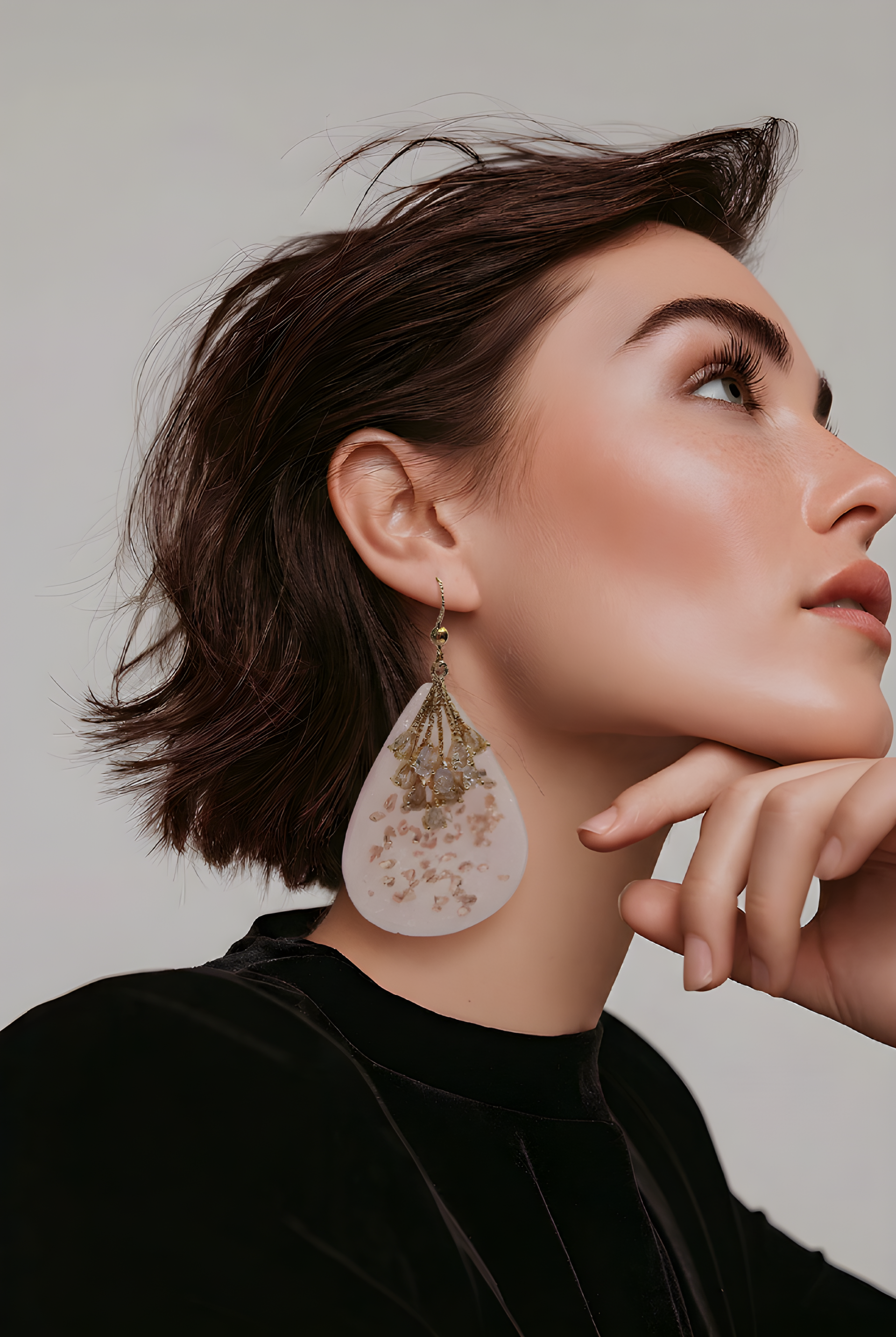 Pretty in Pink. Perfect Pale Pink Drop Earrings