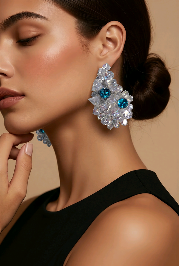 Glitter, Sparkle, Glamor Large Post Earrings