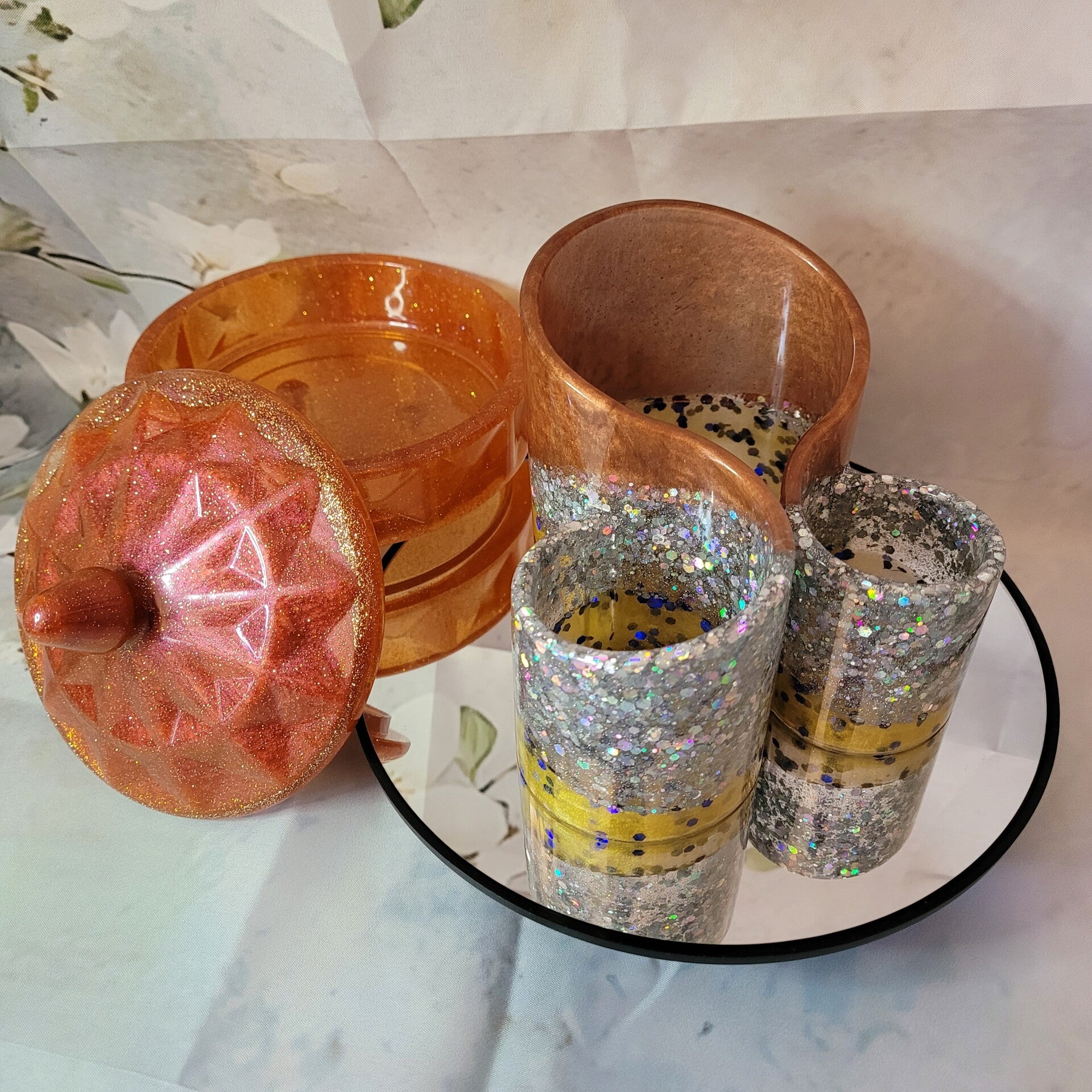 Organization Accessories Set Gold/Silver/Rose Pink Flash