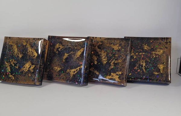 Smokey Unique 4" x 4" Extra Thick Set of Coasters