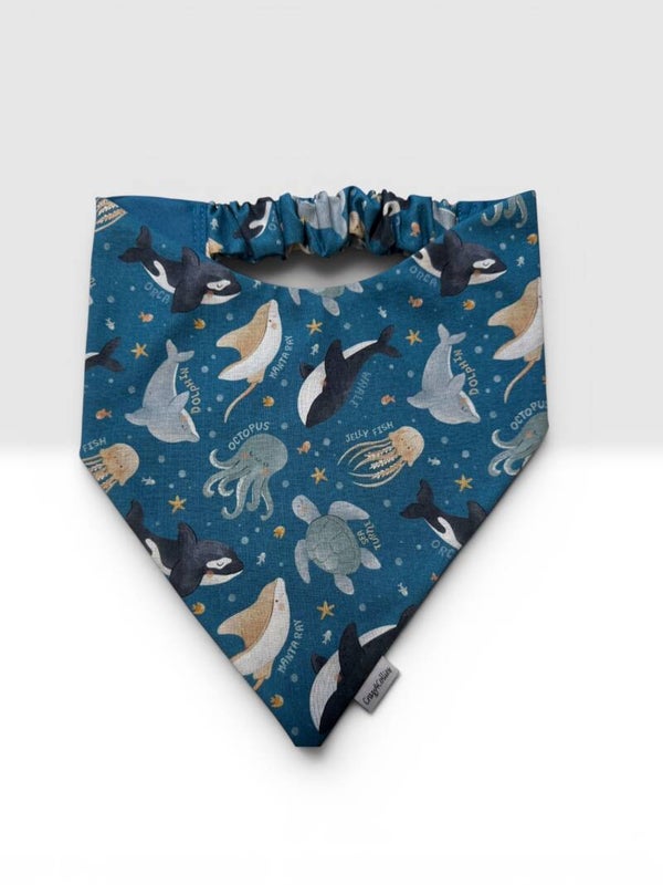 Deep Blue Paws Bandana
